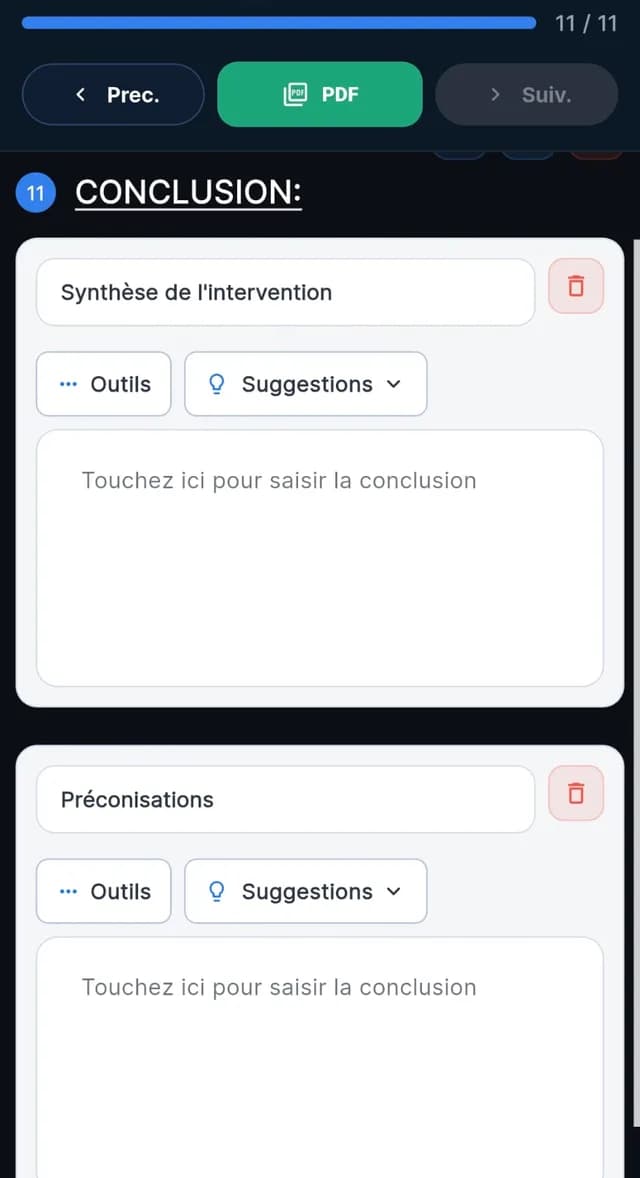 Conclusion et préconisations du rapport, avec suggestions de formulations